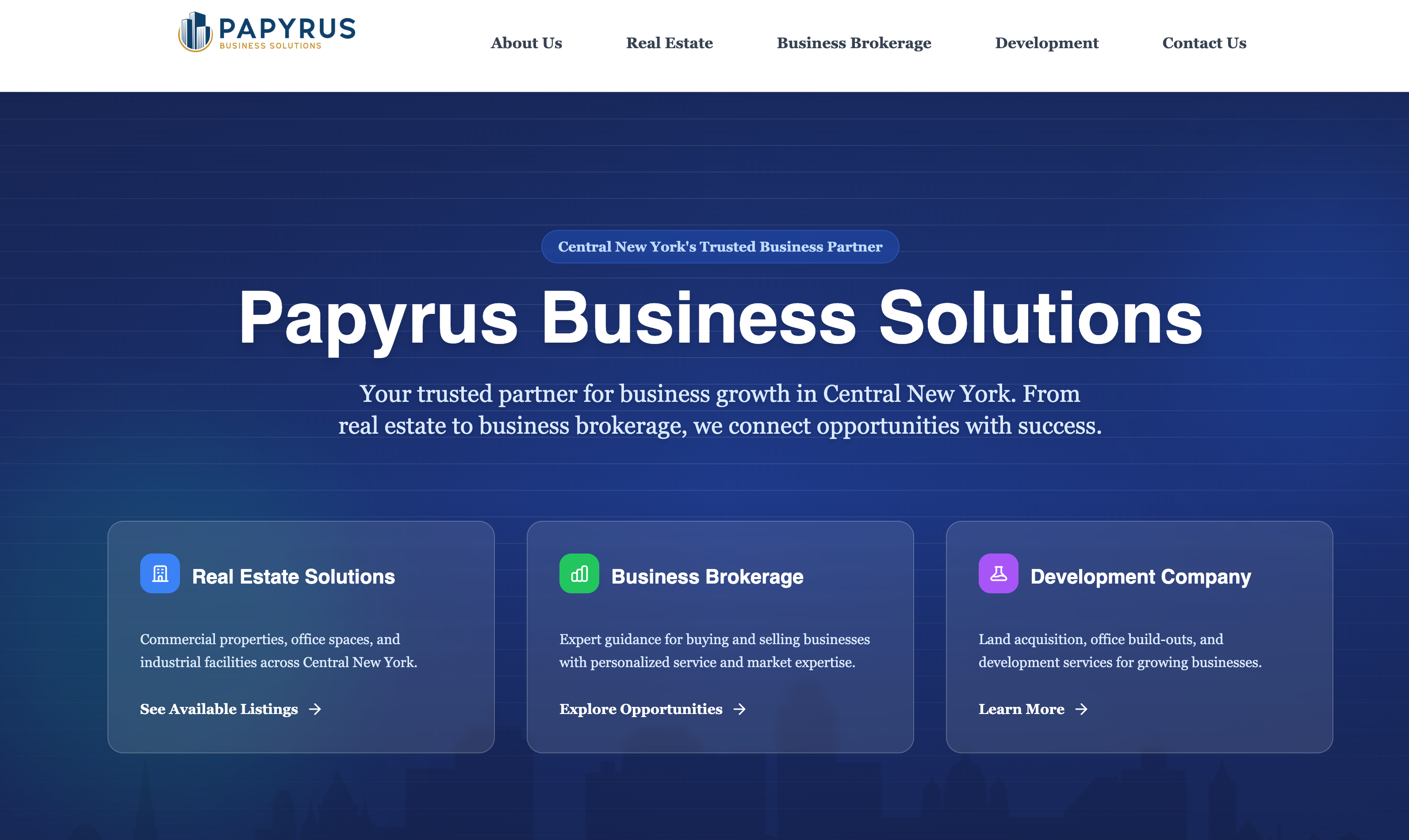 Screenshot of Papyrus Business Solutions